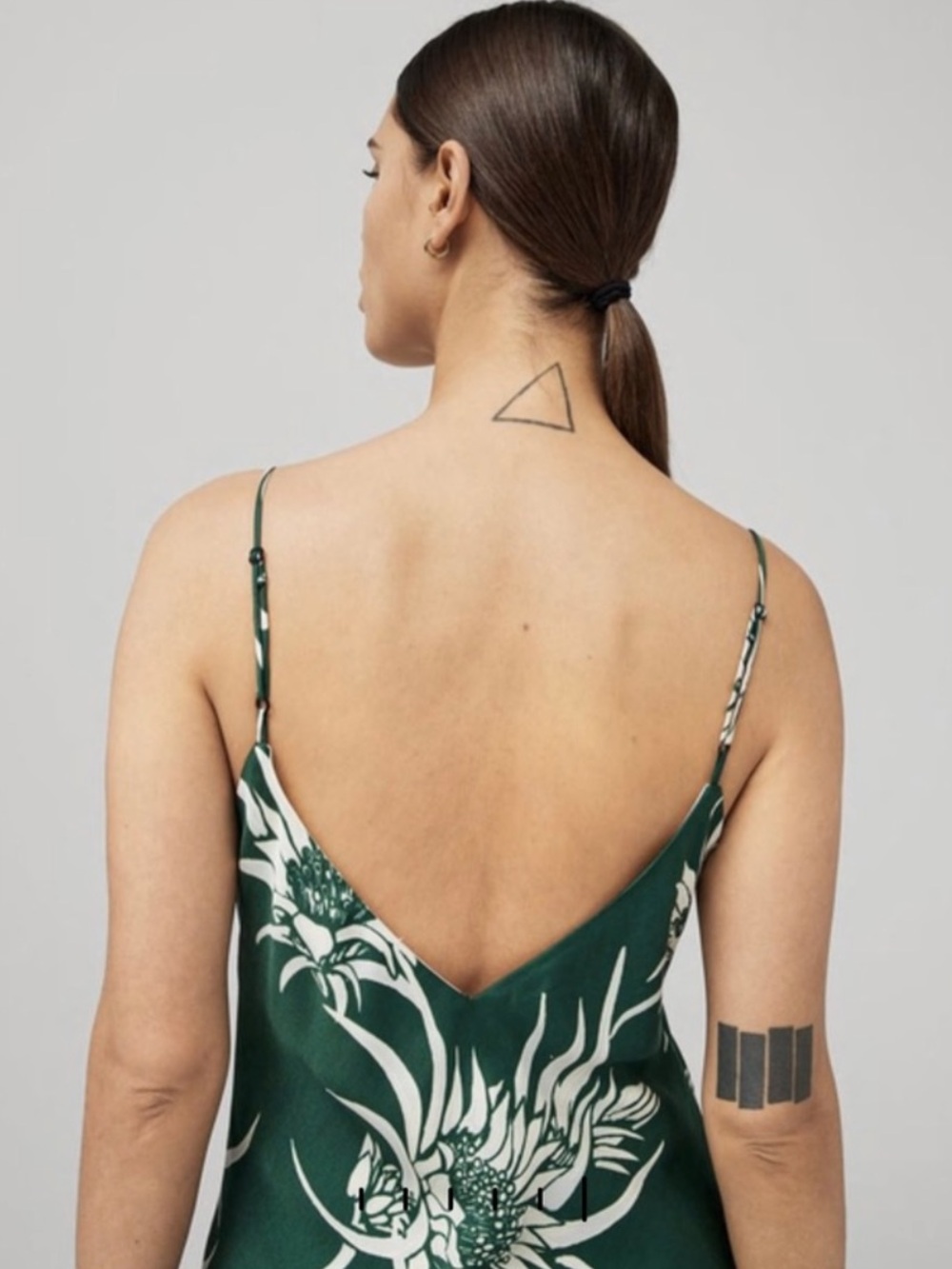 Rag and Bone Larissa Silk Slip Dress in Green Multi Size: 00 - Picture 13 of 16